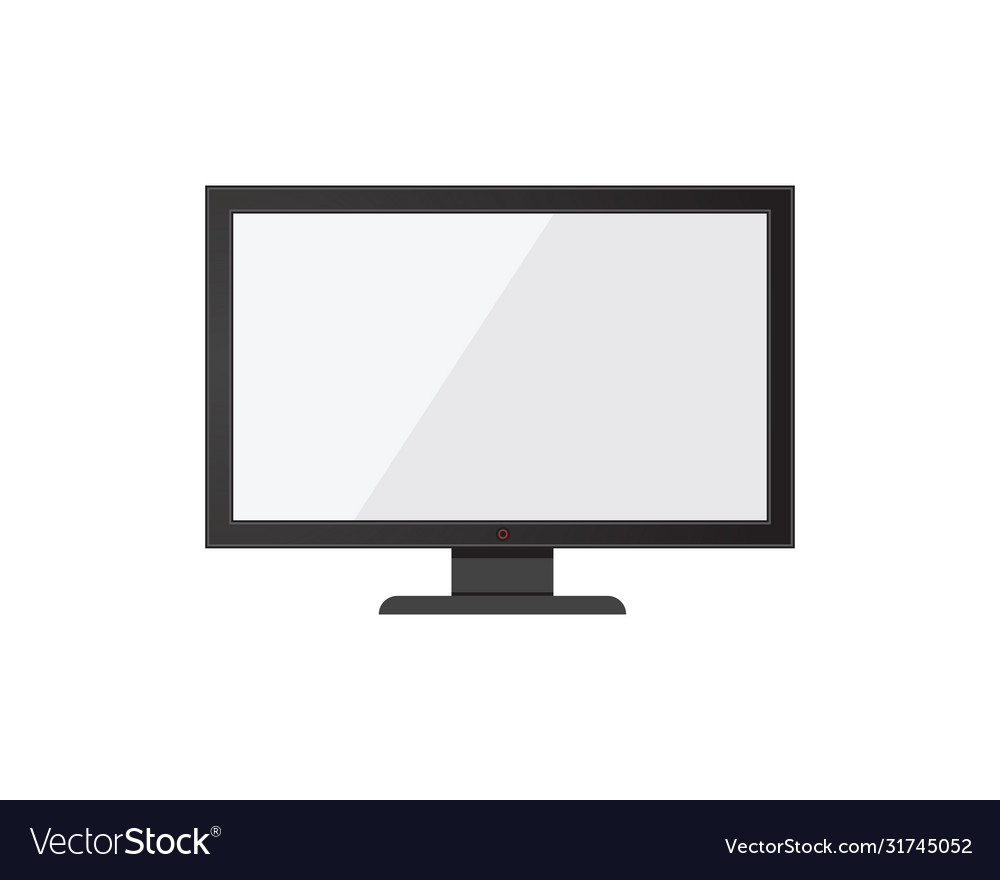 Tv lcd led monitor icon Royalty Free Vector Image