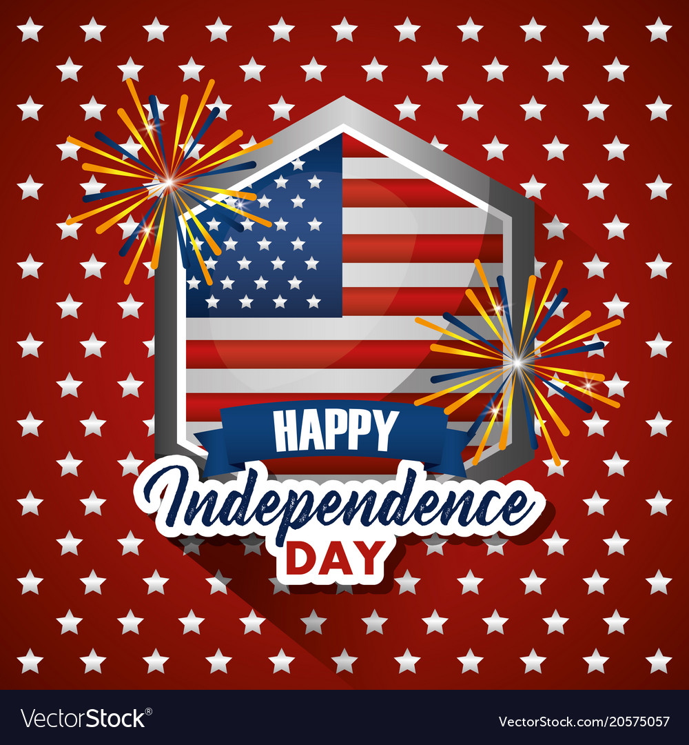 American independence day Royalty Free Vector Image