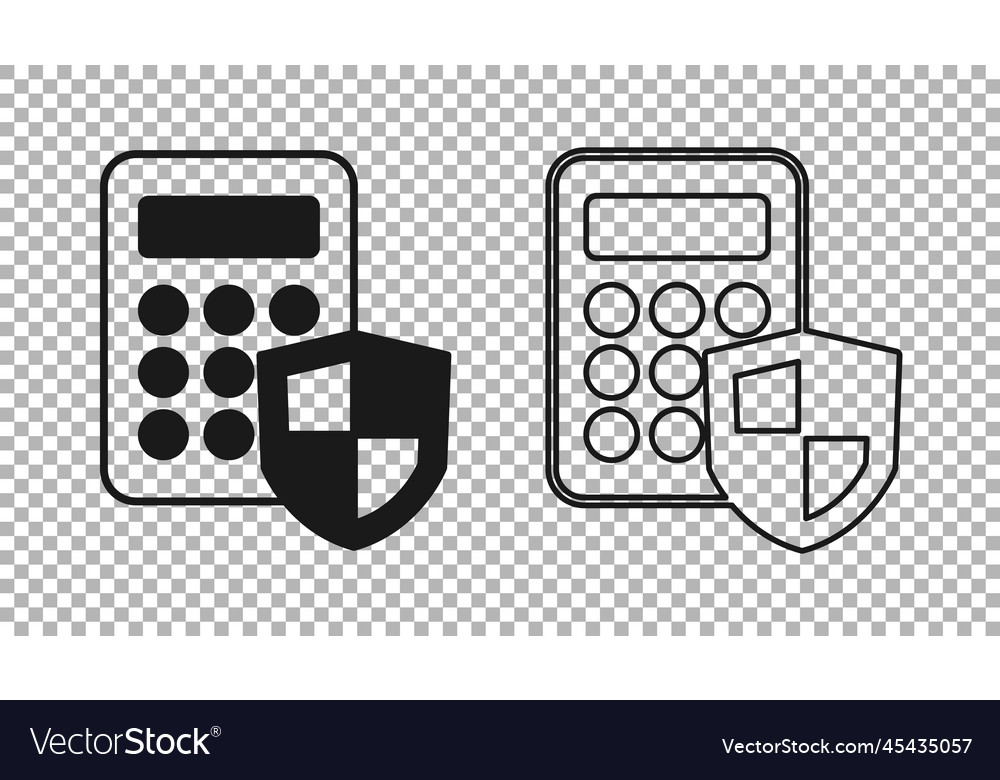 Black security system control panel with display vector image Black security system control panel with display
