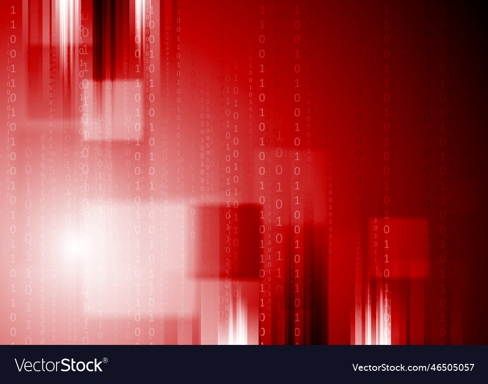 Bright red technology design Royalty Free Vector Image