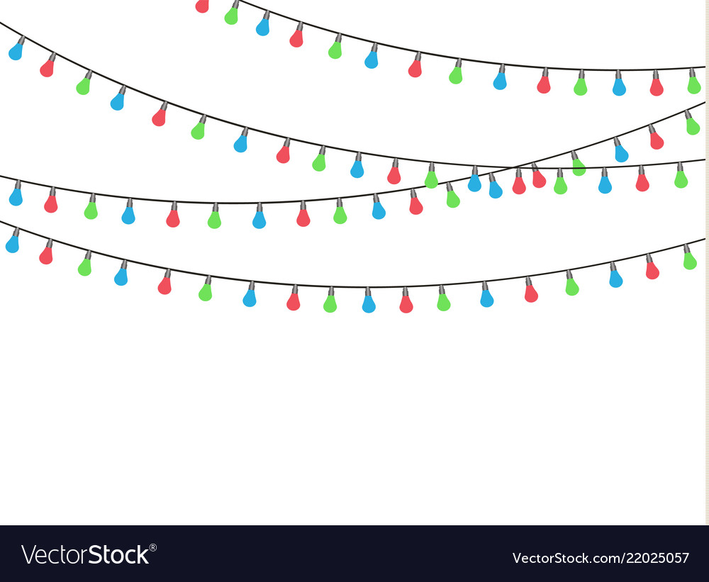 Weihnachtsbeleuchtung isoliert