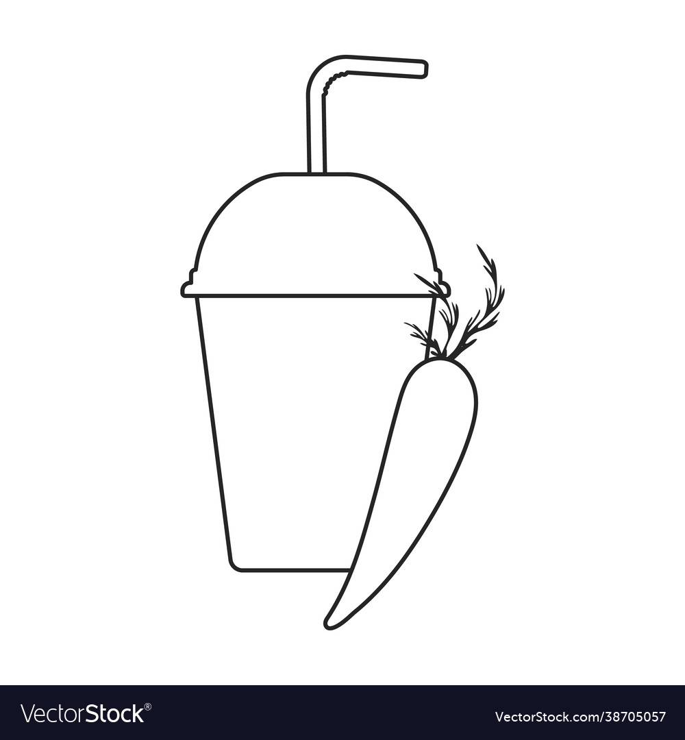 Fruit smoothie iconoutline icon vector image Fruit smoothie iconoutline icon
