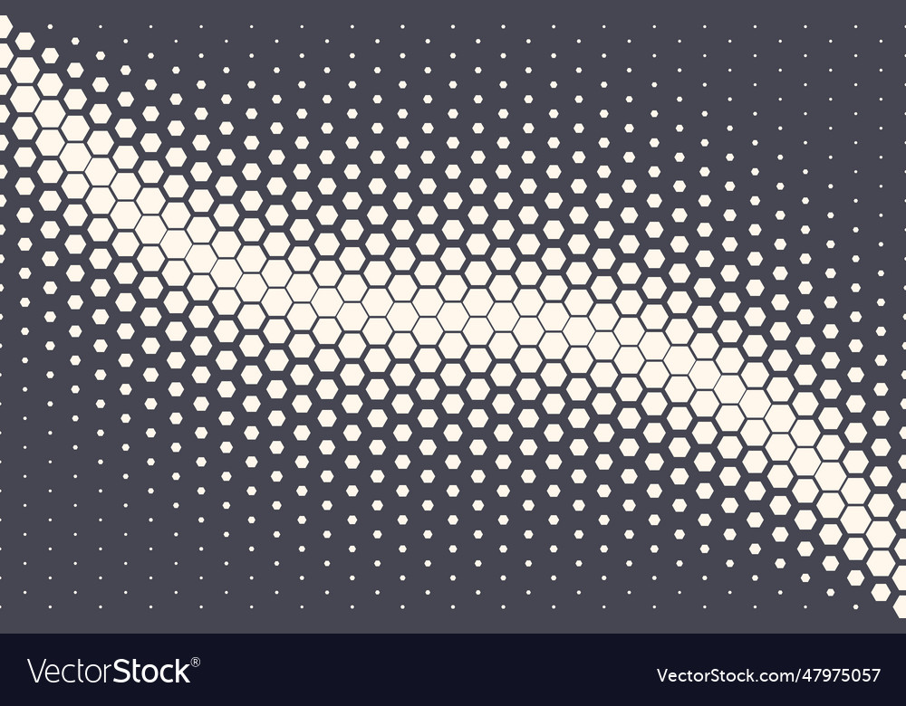 Geometric halftone hexagonal pattern oscillation