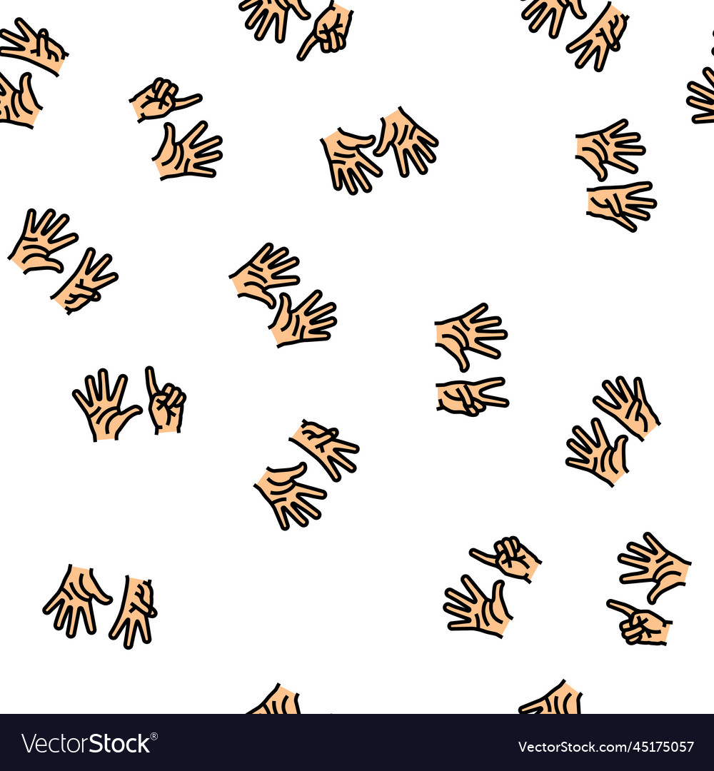 Number character cute seamless pattern vector image Number character cute seamless pattern