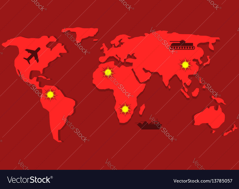 The world is red. Red world карта. стиль на красной карте.