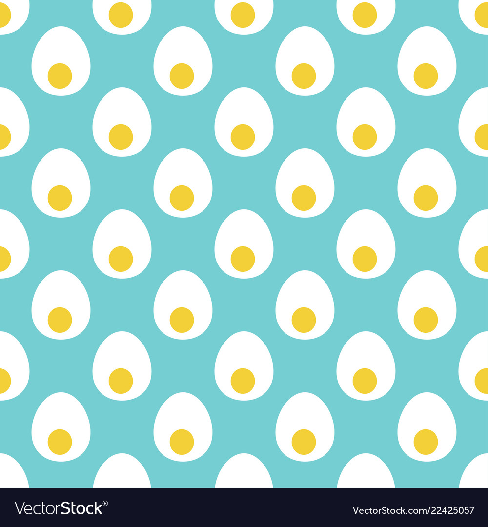 Seamless pattern with bird eggs cutaway