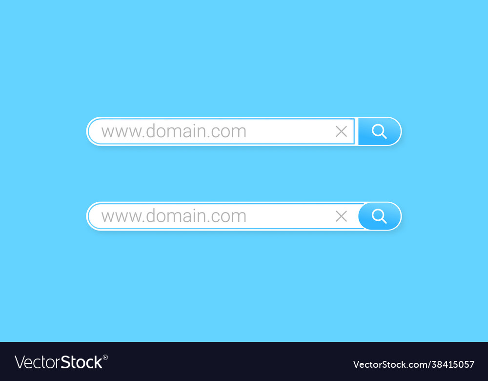 Soft ui search bar element design vector image Soft ui search bar element design