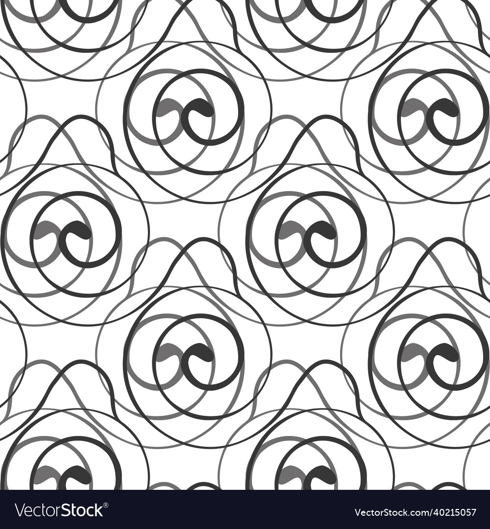 Stylized art deco style spiralling pattern vector image Stylized art deco style spiralling pattern