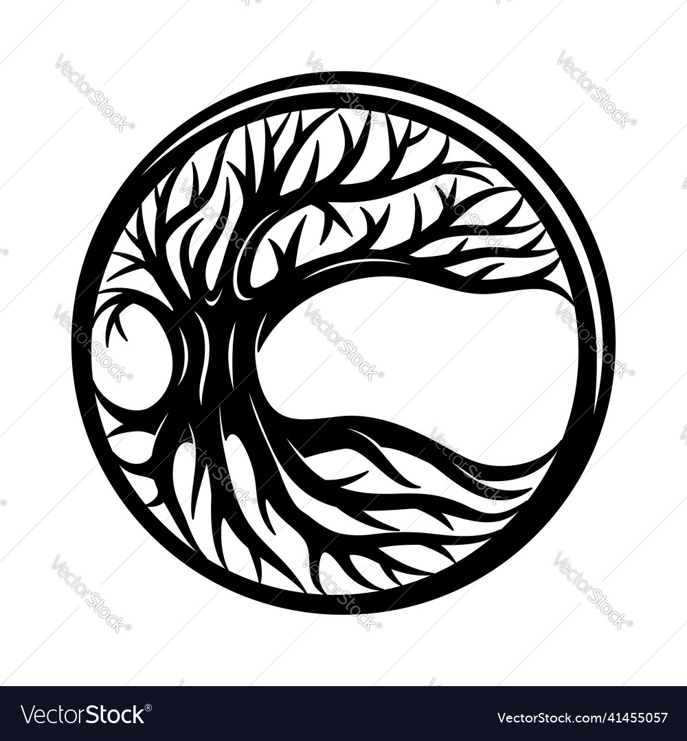 Tree round icon