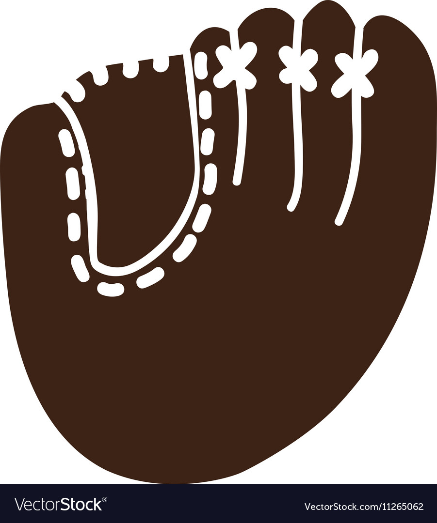 Baseball mitt icon image Royalty Free Vector Image