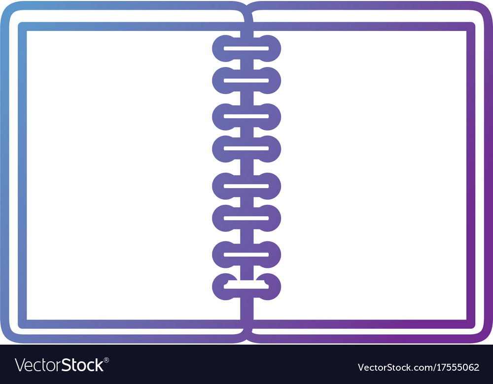 Notebook school isolated icon