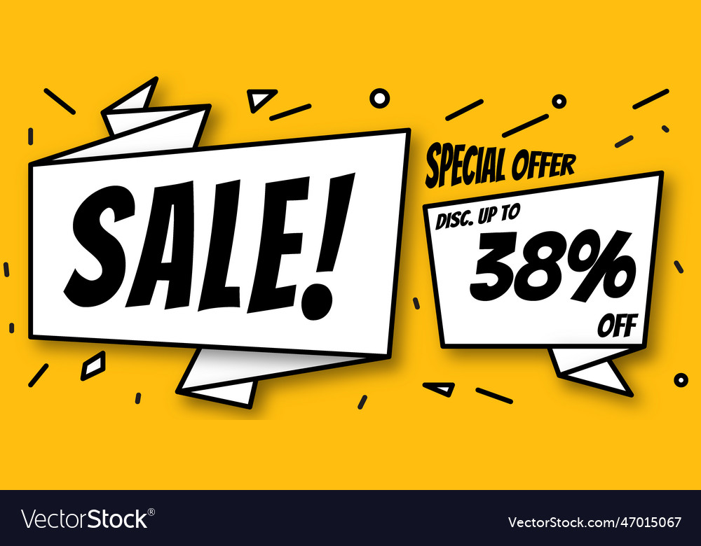 38 sale discount paper chat talk promotion