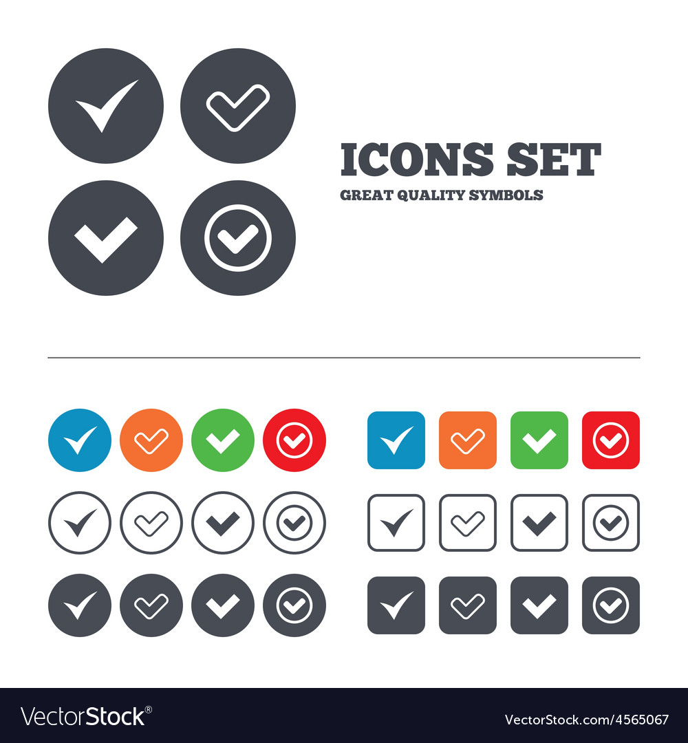 Checkmark Icons - Confirmation & Approval