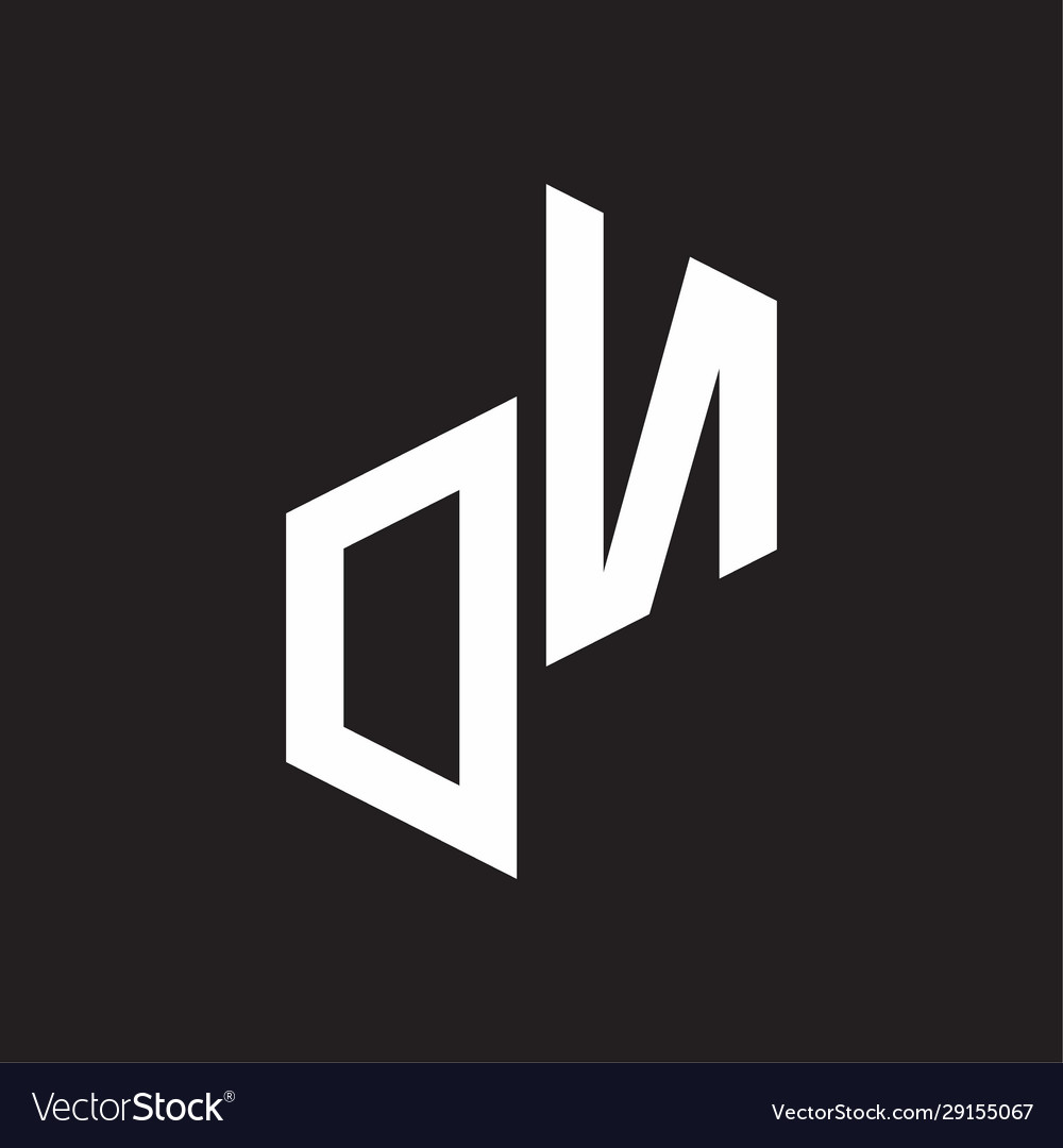 Dn initial letters logo monogram with up to down