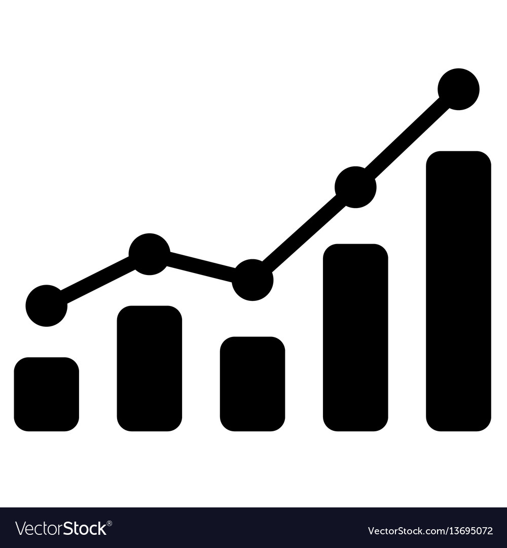 bar graph flat icon