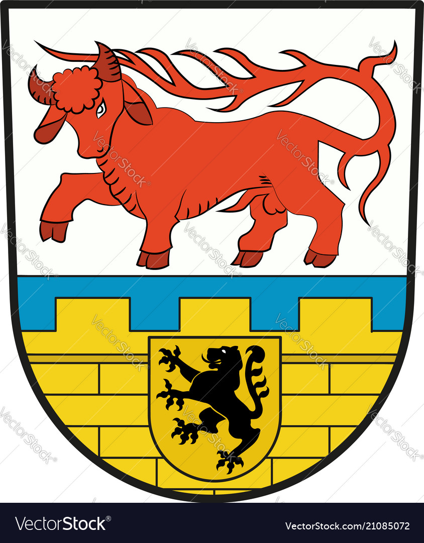 Coat of arms of oberspreewald-lausitz Royalty Free Vector