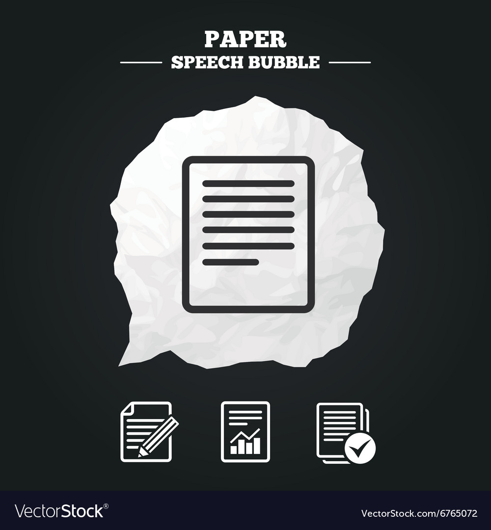 Document icons file with chart and checkbox
