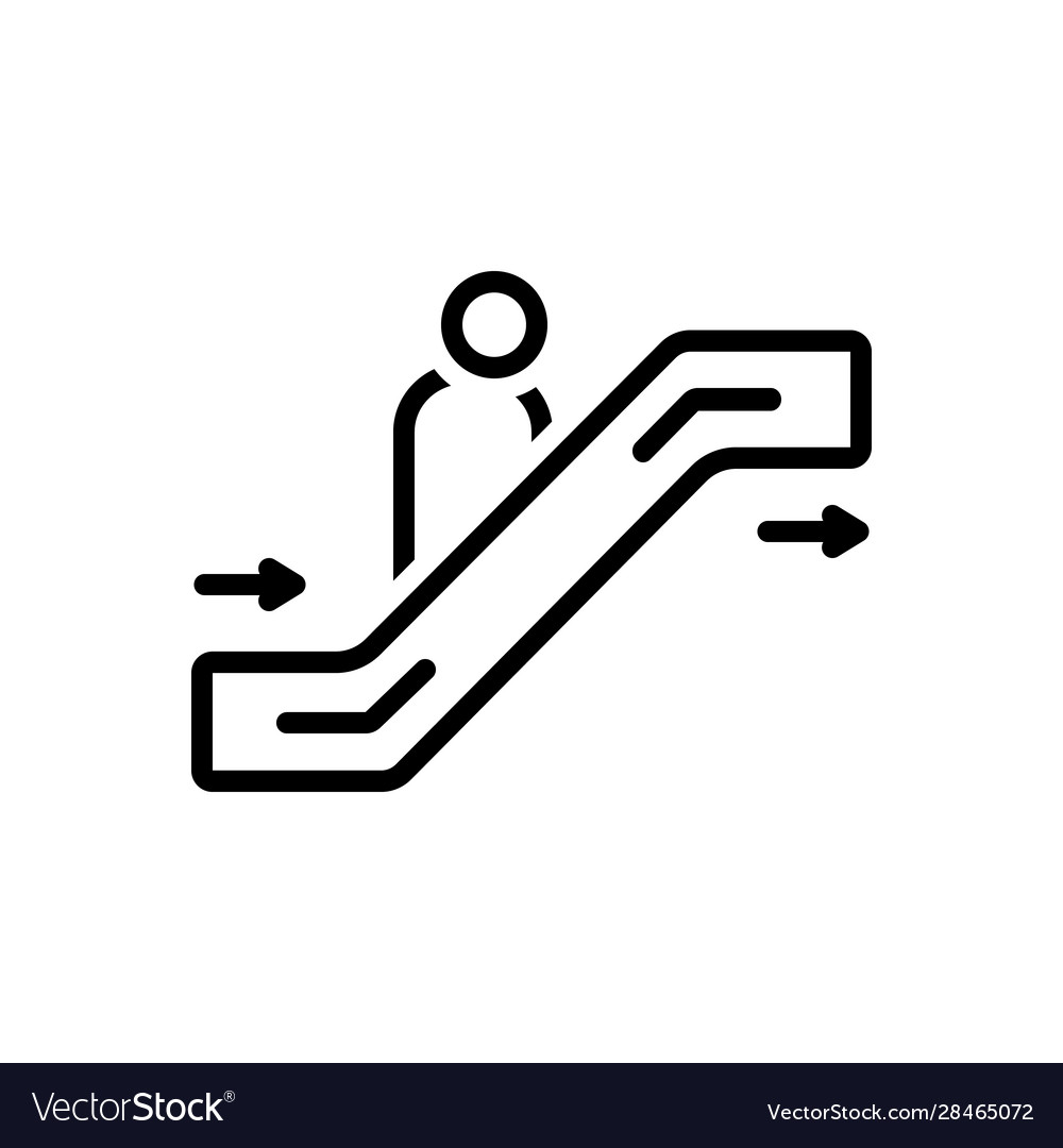 Escalator Royalty Free Vector Image - VectorStock