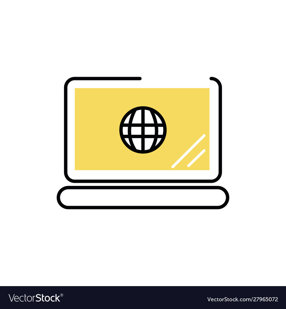 Laptop computer with sphere browser
