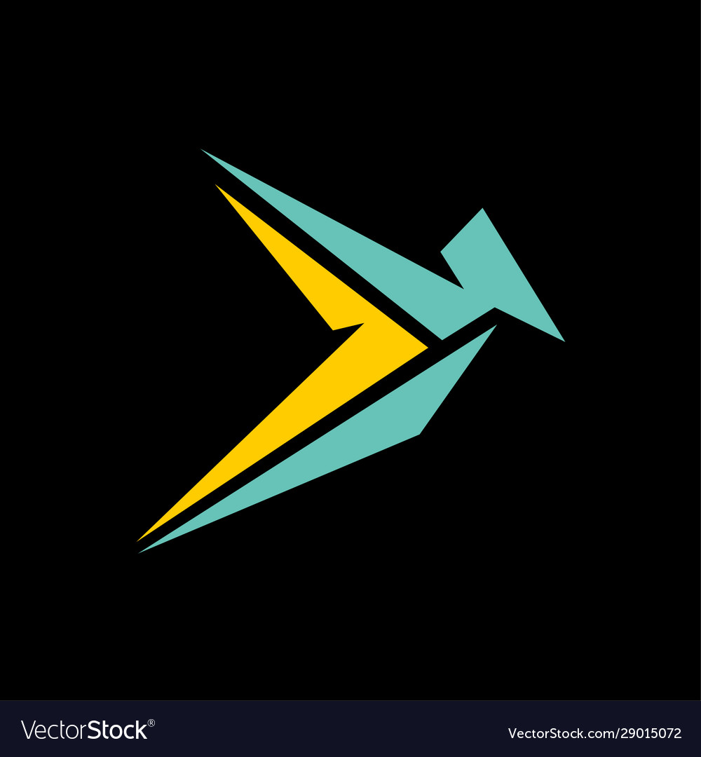 Origami bird icon filled flat sign for mobile