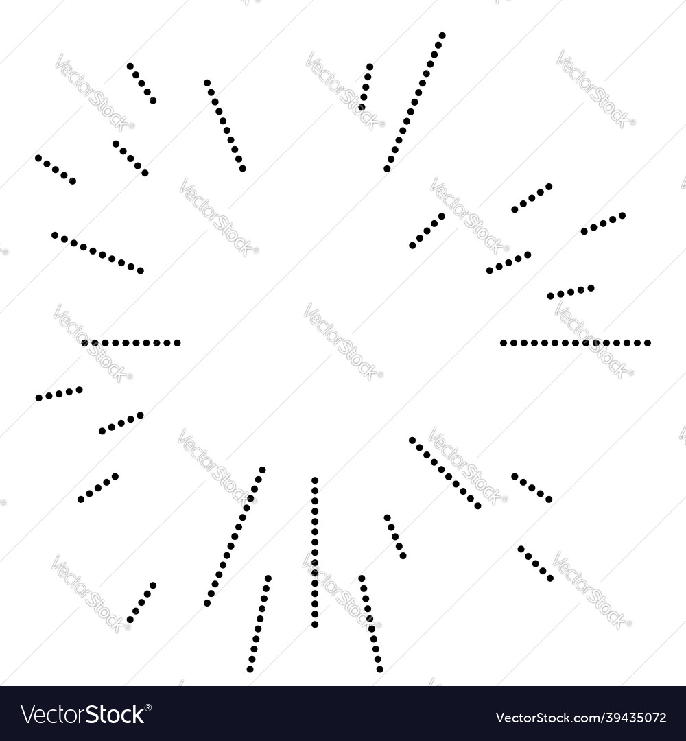 Radial radiating lines gleam glitter flash vector image Radial radiating lines gleam glitter flash