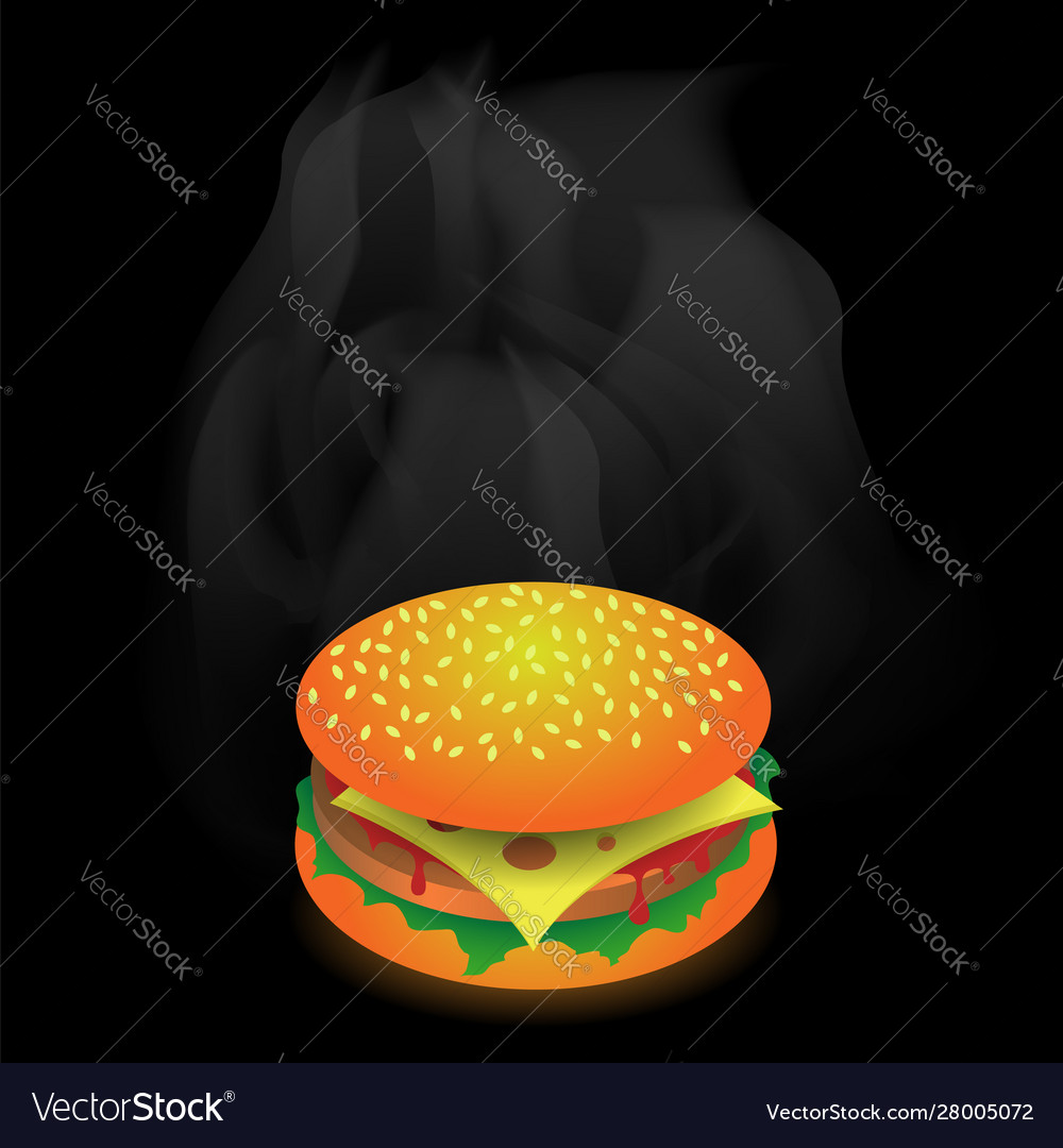 Street fast food fresh hamburger unhealthy high