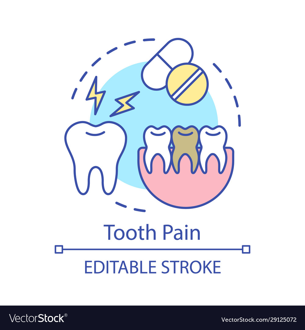 Zahnschmerzen Konzept Symbol