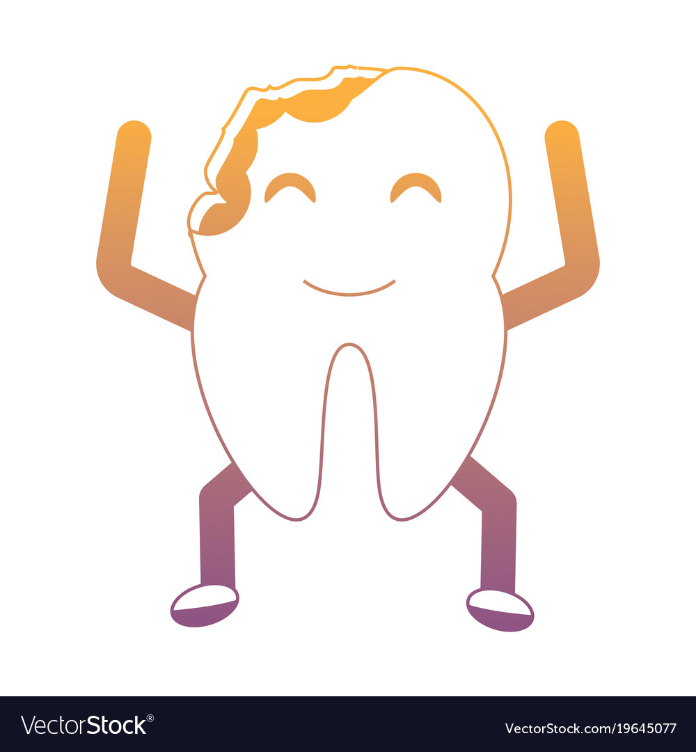 Kawaii tooth icon image