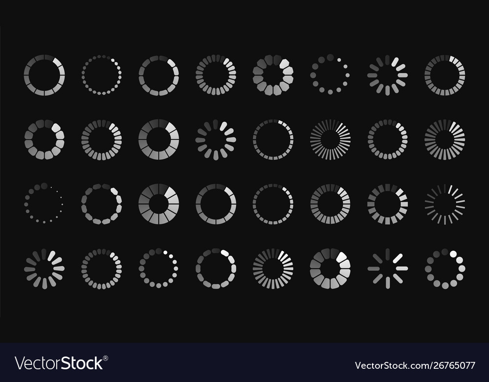 Loading sign symbol progress bar