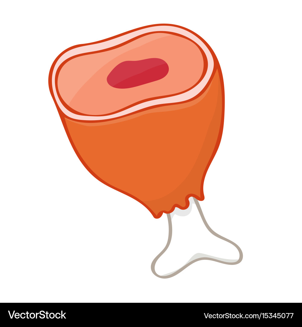 Meat isolated Royalty Free Vector Image - VectorStock