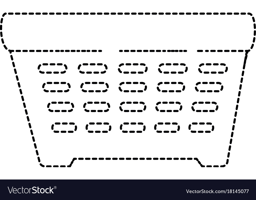 Shopping basket isolated icon