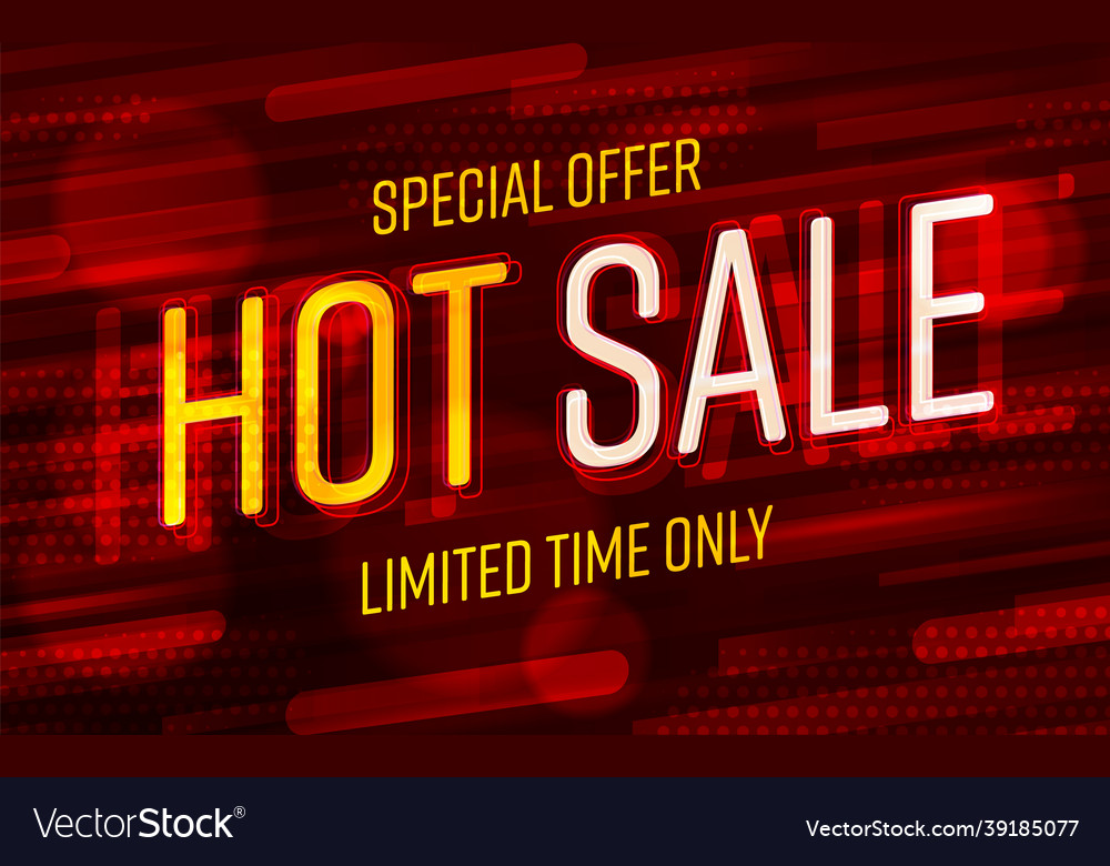 Special hot sale offer shopping banner template