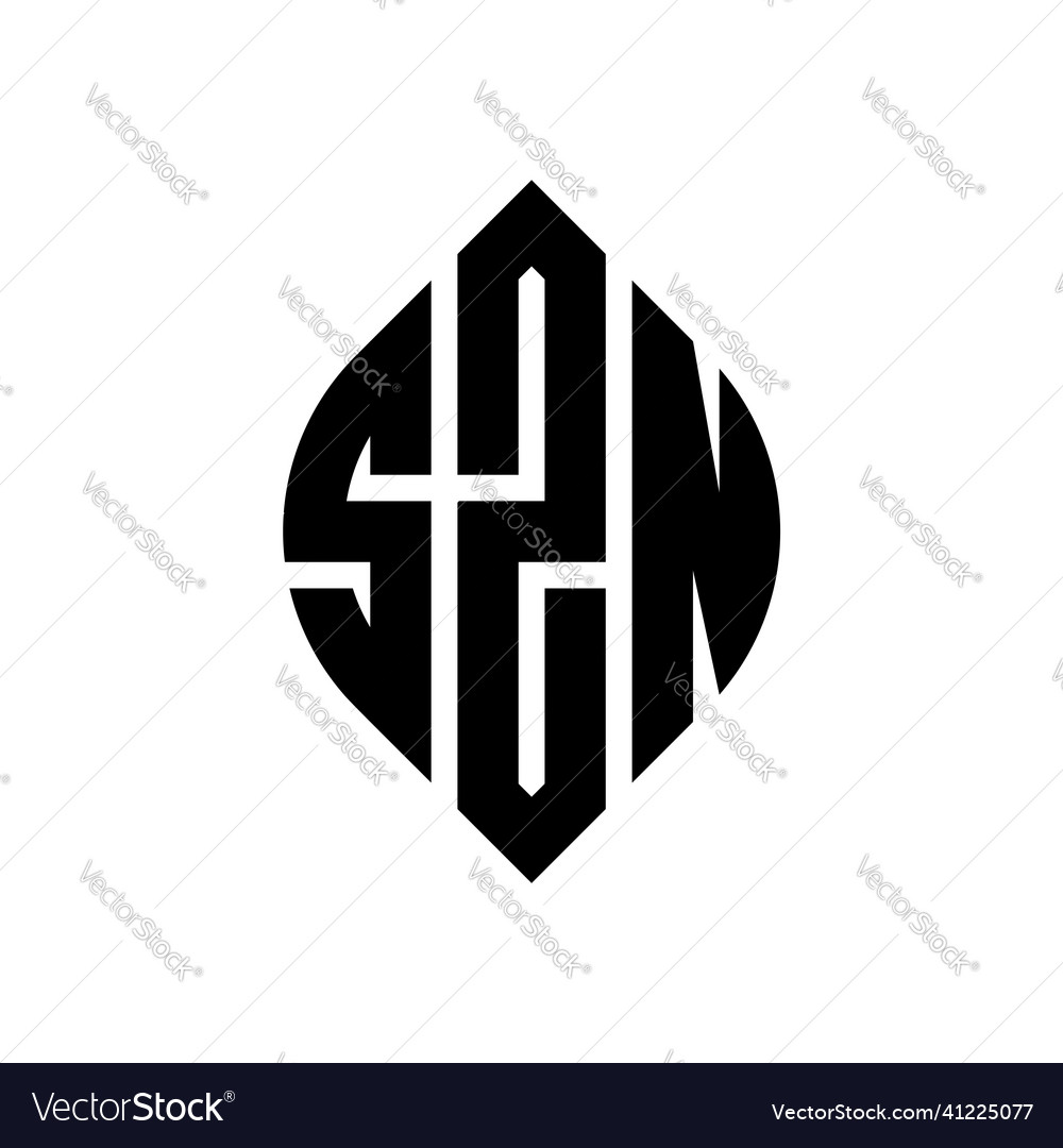 Szn circle letter logo design