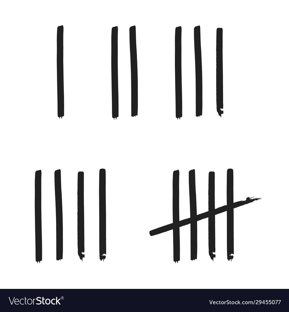 Tally Marks on Whiteboard - Counting Marks