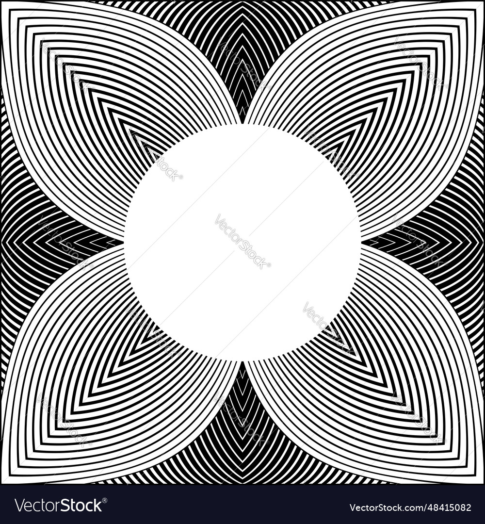 Abstract radial pattern