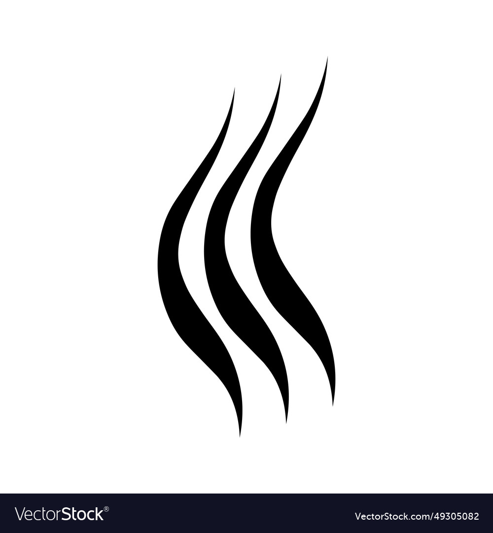 Beautiful hair wave abstract logo designlogo Vector Image