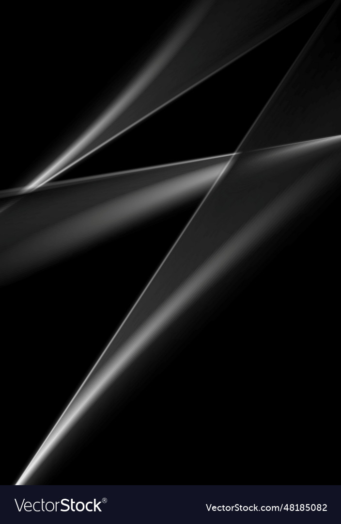 Dark abstract monochrome smooth lines background Vector Image