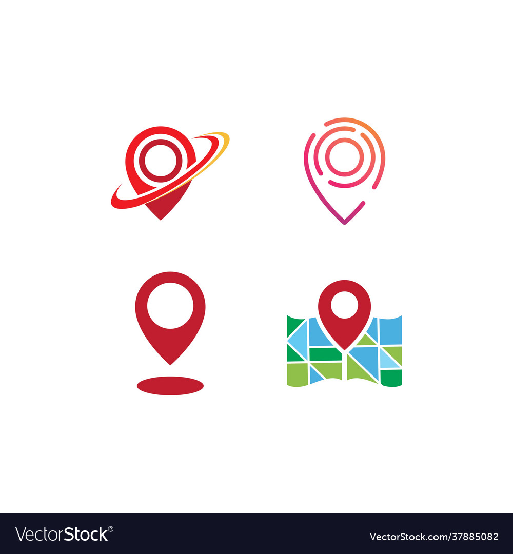 Location point sign and symbol Royalty Free Vector Image