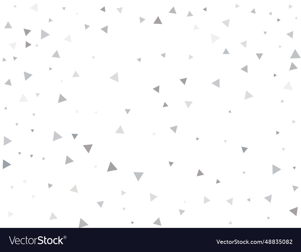 Matrixsilver triangular confetti vector image Matrixsilver triangular confetti