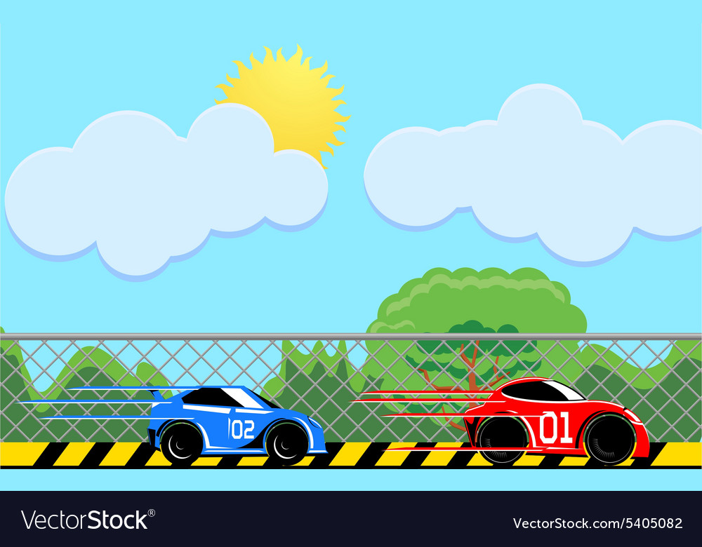 Race Cars Royalty Free Vector Image - Vectorstock