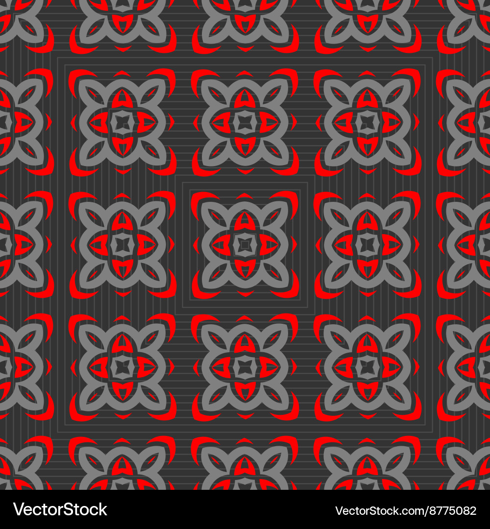 Seamless ornament pattern tile Royalty Free Vector Image