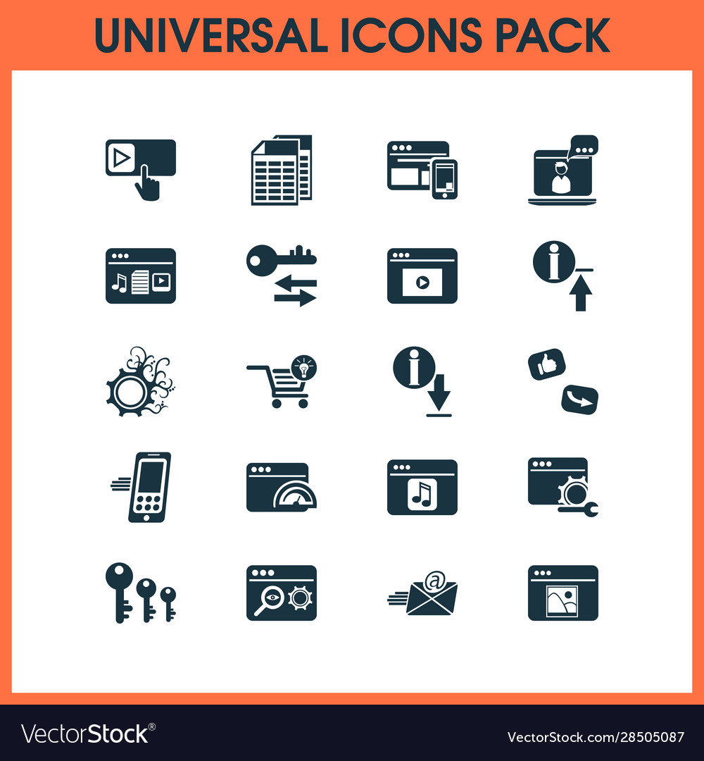 Analytics icons set with spreadsheets creative vector image Analytics icons set with spreadsheets creative