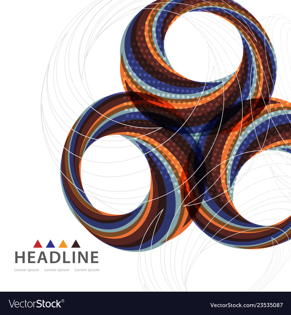 Brochure header layout template vector image Brochure header layout template