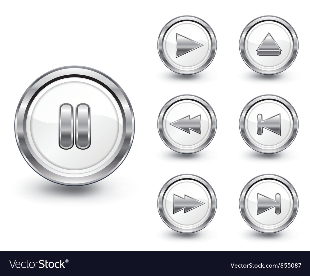 Chrome buttons set