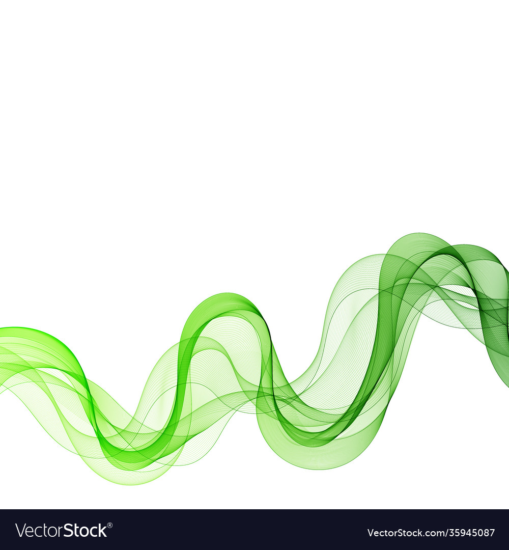 Colorful design element gradient wave line vector image Colorful design element gradient wave line