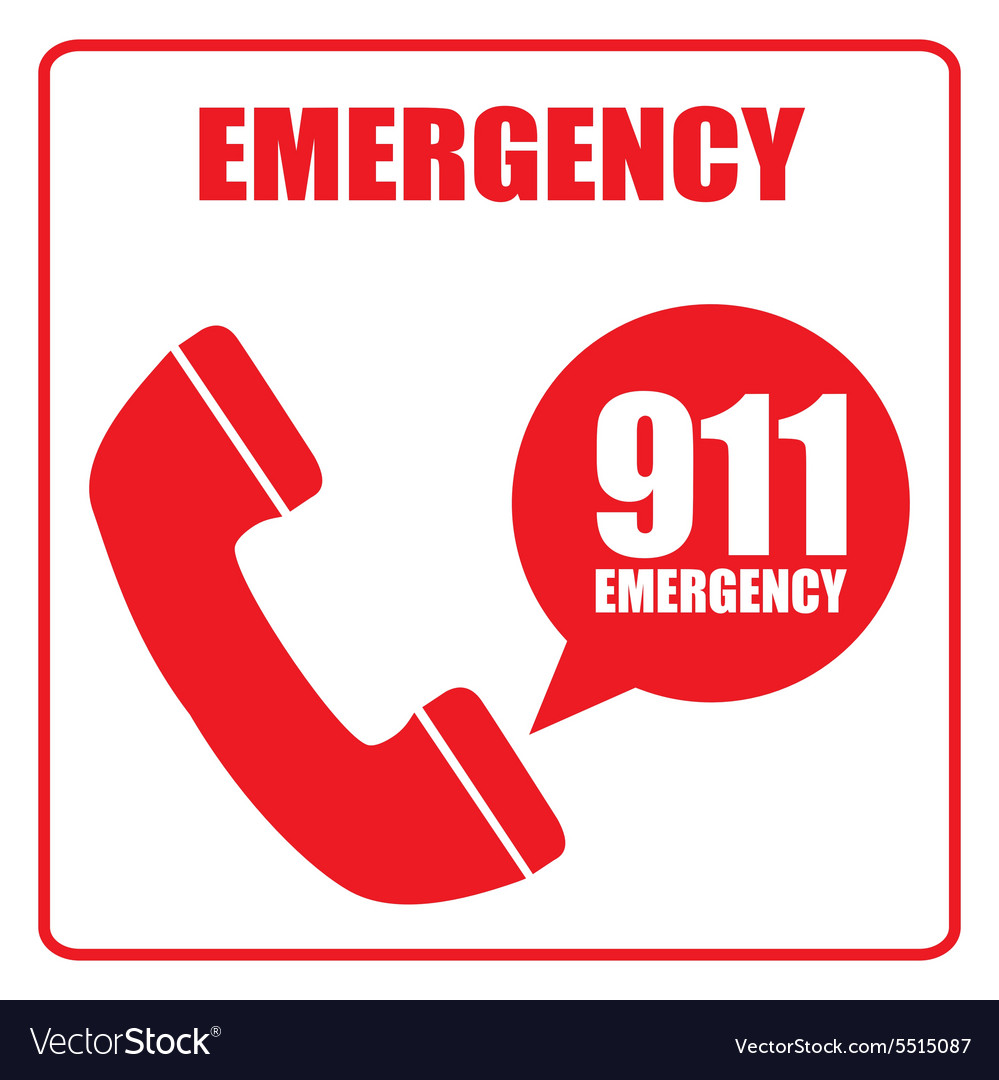 Emergency concept Royalty Free Vector Image - VectorStock