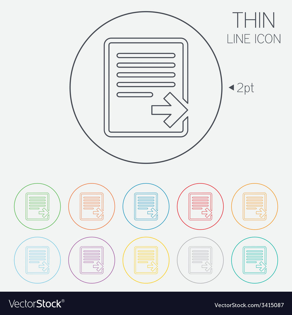 Export file icon document symbol