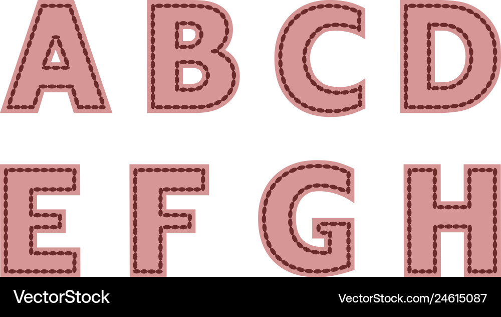 Font Royalty Free Vector Image - VectorStock