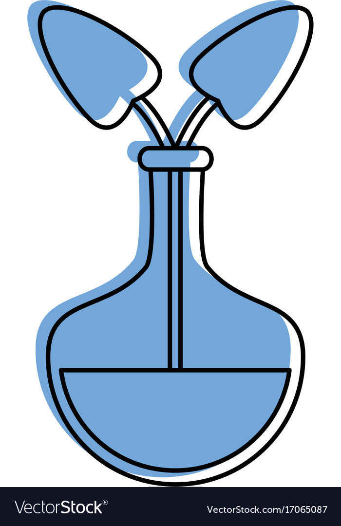 Plant in round bottom flask icon imag