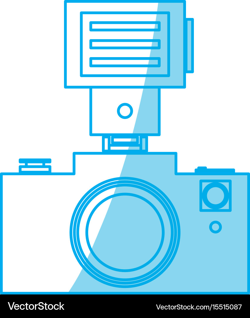 Professional photographic camera Royalty Free Vector Image